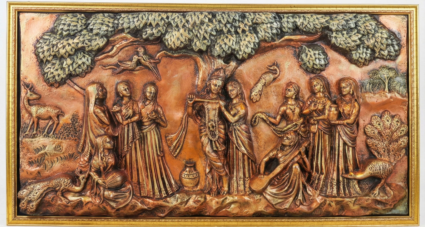 Radha Krishna in Bronze Finish (Grand version 1)