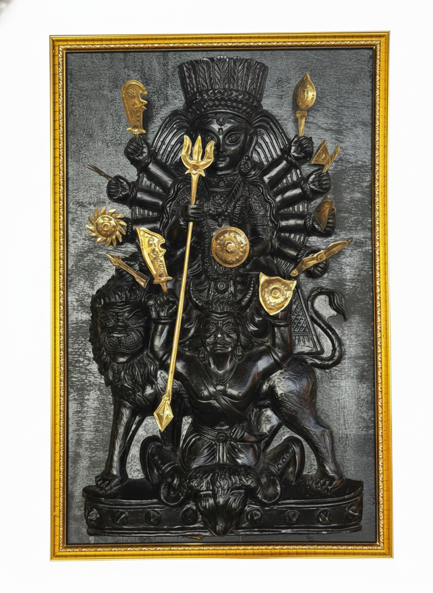 Durga (Black finish with golden frame) [Luxe edition]