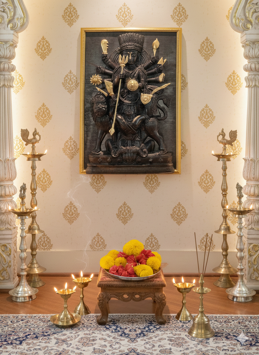 Durga (Black finish with golden frame) [Luxe edition]