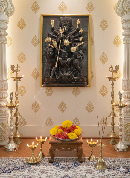 Durga (Black finish with golden frame) [Luxe edition]