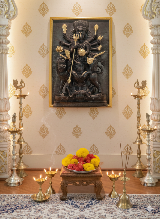 Durga (Black finish with golden frame) [Luxe edition]