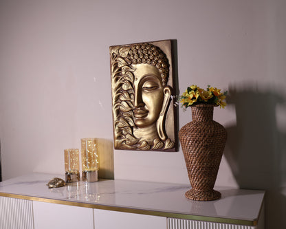 Lord Buddha face in Bronze finish