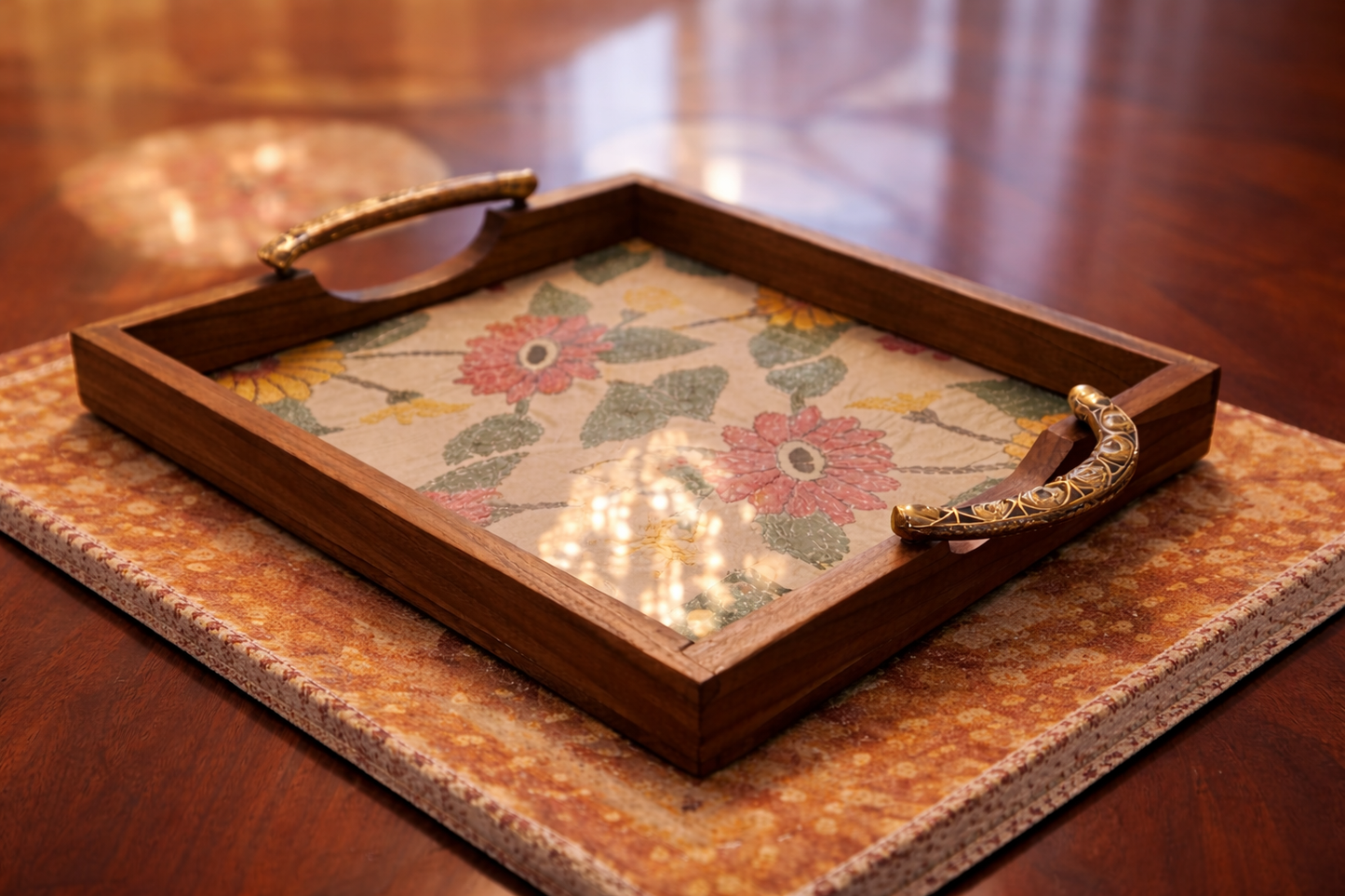 Kantha Stitch Tray
