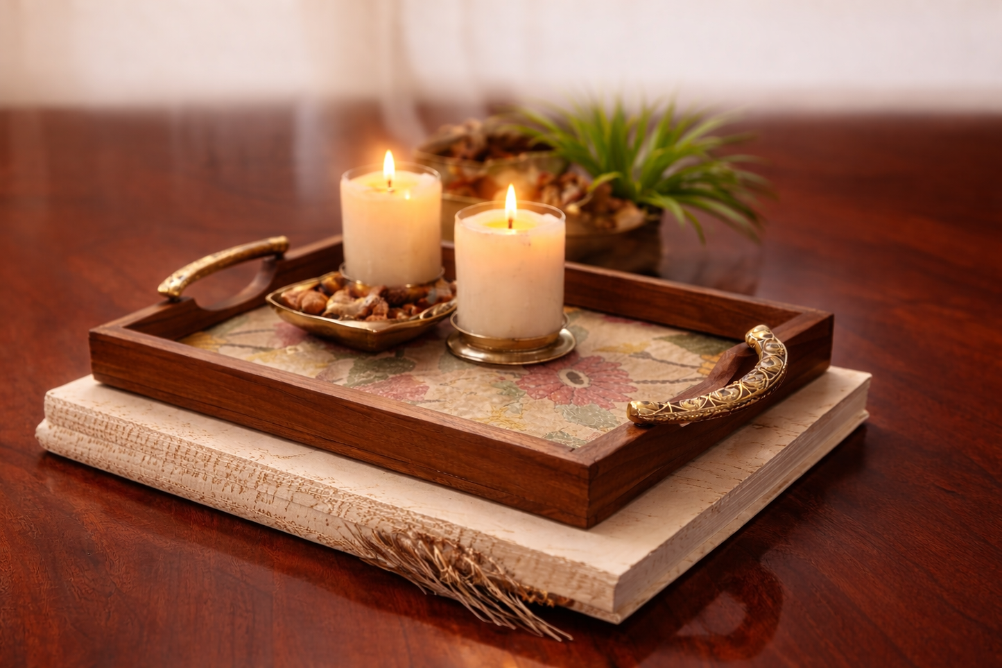 Kantha Stitch Tray
