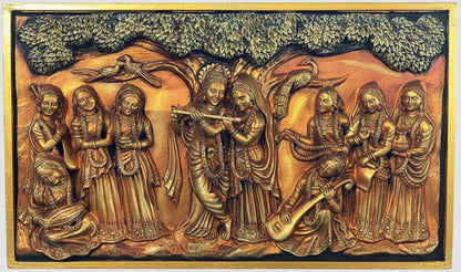 Radha Krishna in Bronze Finish (Grand version 2)