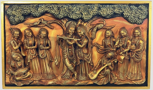 Radha Krishna in Bronze Finish (Grand version 2)