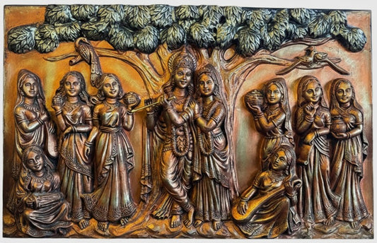Radha Krishna in Bronze Finish (Grand version 3)