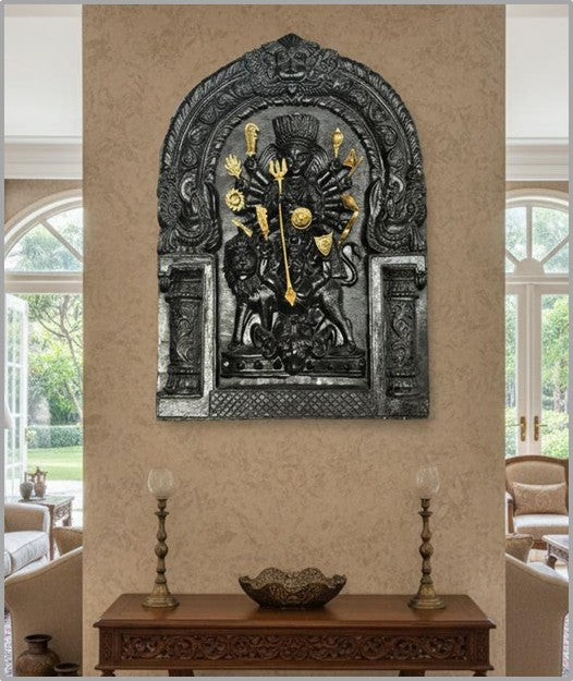 Durga (Black finish with prabhavali) [Luxe edition]