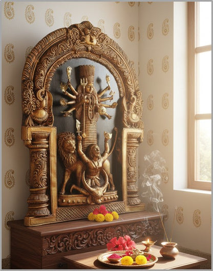 Durga (Naga style in Bronze finish) [Luxe edition]
